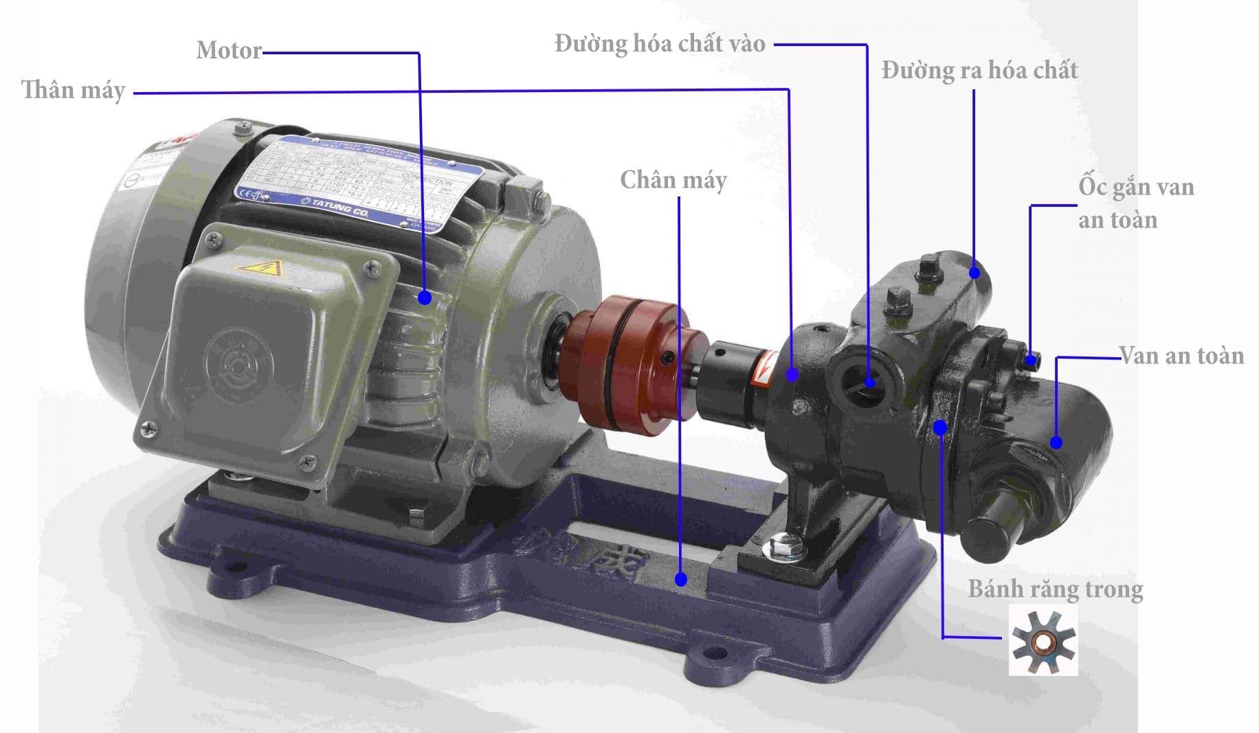 Cấu tạo của bơm