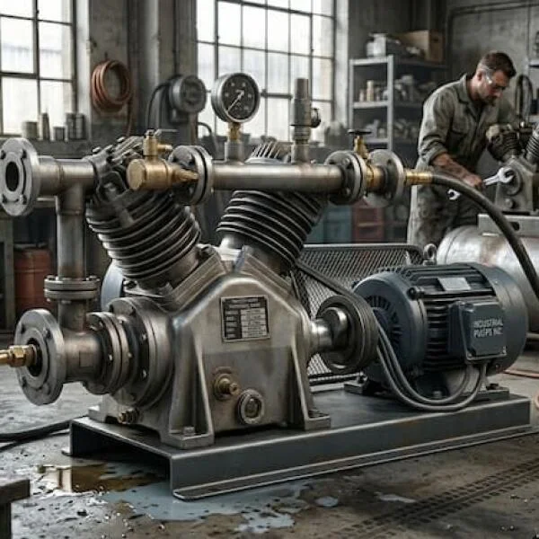 Bơm 2 Xi Lanh Là Gì? Cấu Tạo, Nguyên Lý & Cách Chọn Chuẩn Nhất