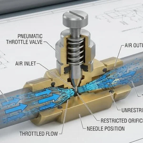 Cấu tạo van tiết lưu khí nén: Chi tiết từng bộ phận & nguyên lý hoạt động