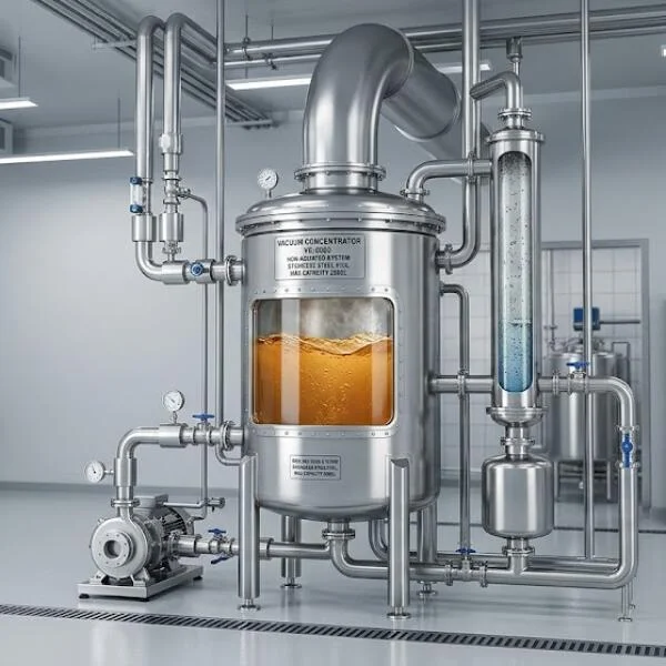 Thiết bị cô đặc chân không có cánh khuấy