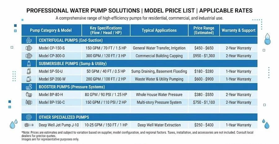 Bảng giá máy bơm Ebara