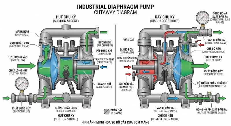 Phân tích máy bơm màng