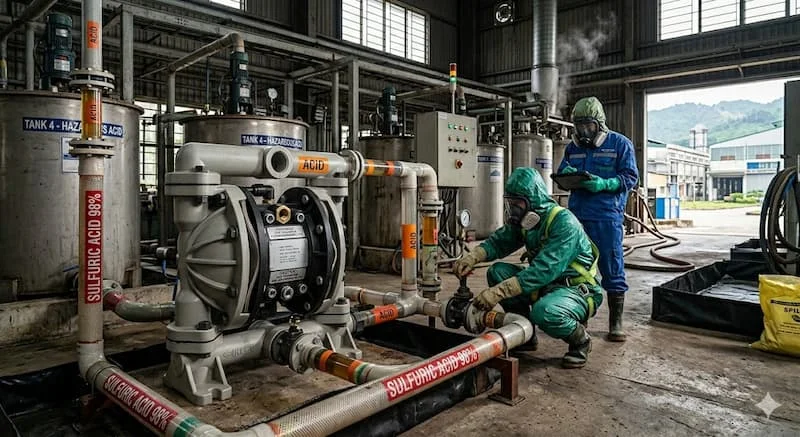 Ứng dụng thực tế của bơm màng khí nén