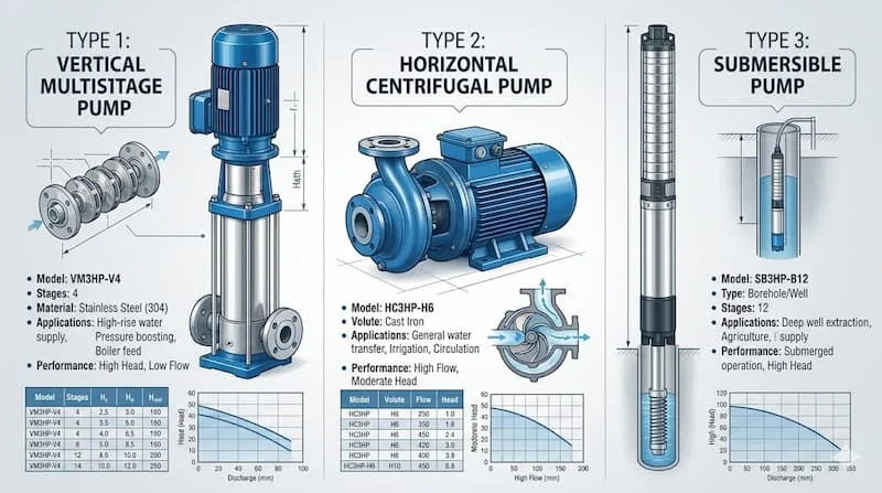 Các loại máy bơm 3hp