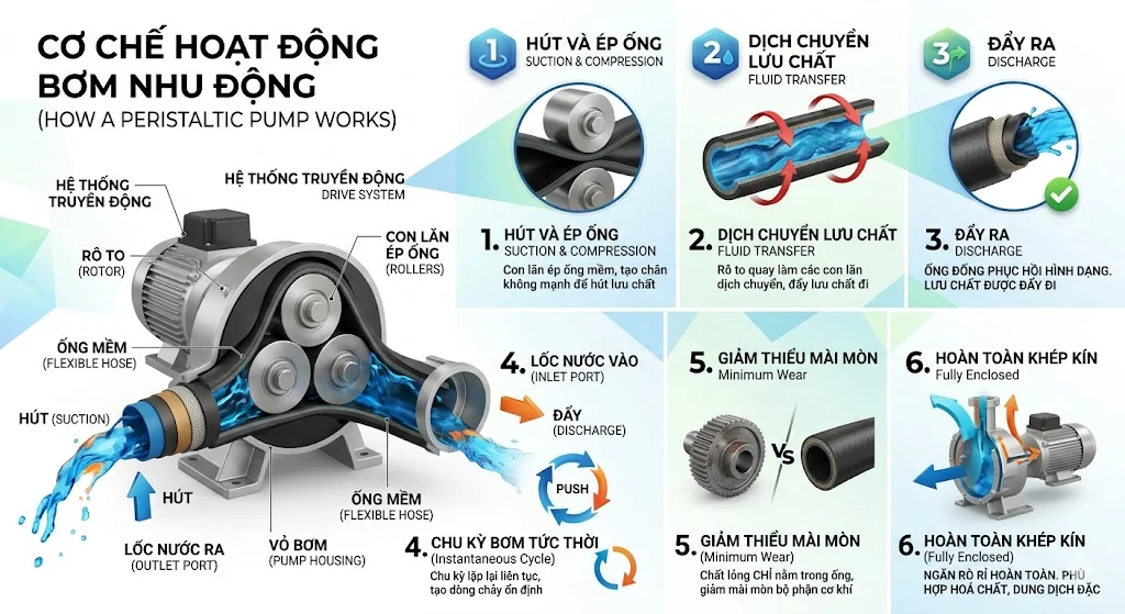 Nguyên lý hoạt động bơm