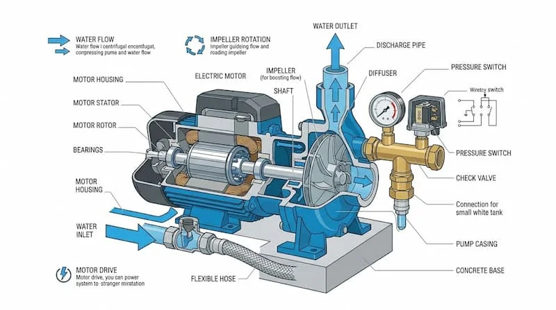 Nguyên lý cấu tạo máy bơm Toyota