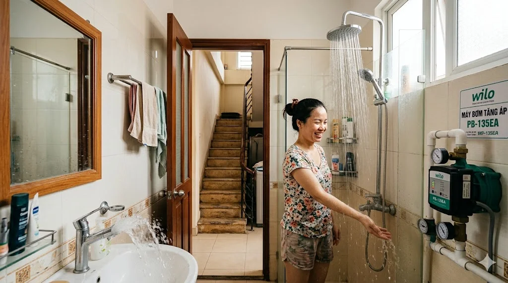 Những điều cần lưu ý khi sử dụng bơm tăng áp