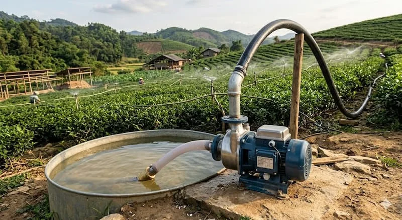 Ứng dụng thực tế máy bơm tự mồi