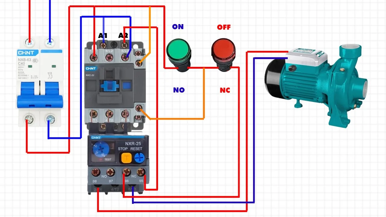 Sơ đồ lắp đặt hệ thống máy bơm