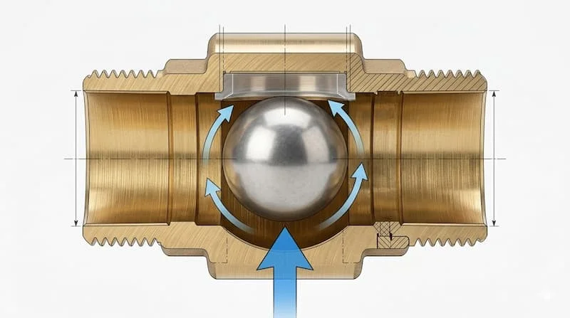 Cận cảnh cấu tạo van bi