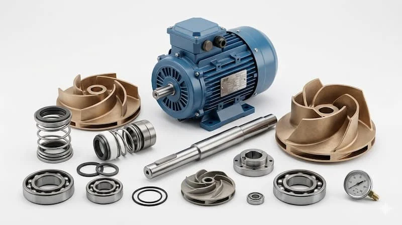 Các linh kiện máy bơm nước