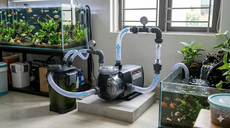 Ứng dụng bơm nước atman 4000l h