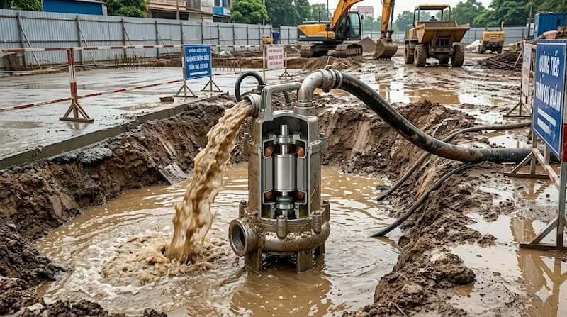 Ứng dụng bơm chìm nội địa