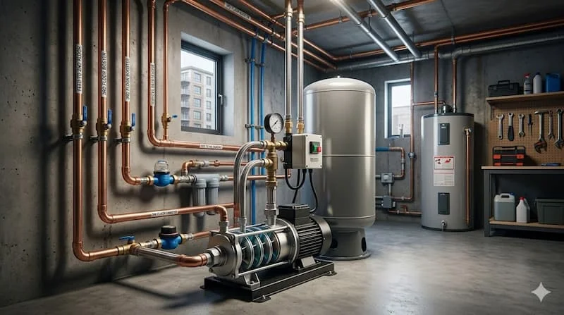 Ảnh ứng dụng thực tế máy bơm nước đa tầng cánh