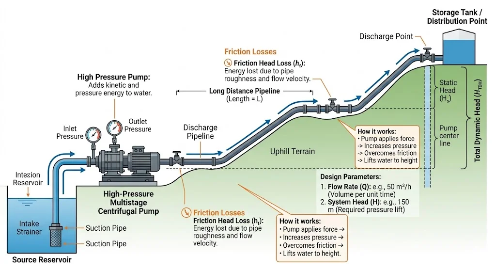 Nguyên lý hoạt động bơm lưu lượng đẩy xa