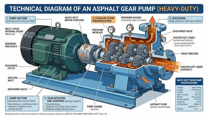 Nguyên lý hoạt động bơm asphalt