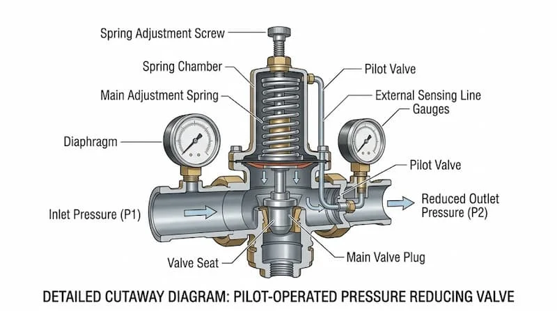 Ảnh cấu tạo van giảm áp