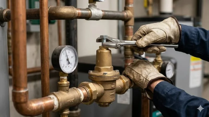 Ảnh thao tác điều chỉnh van