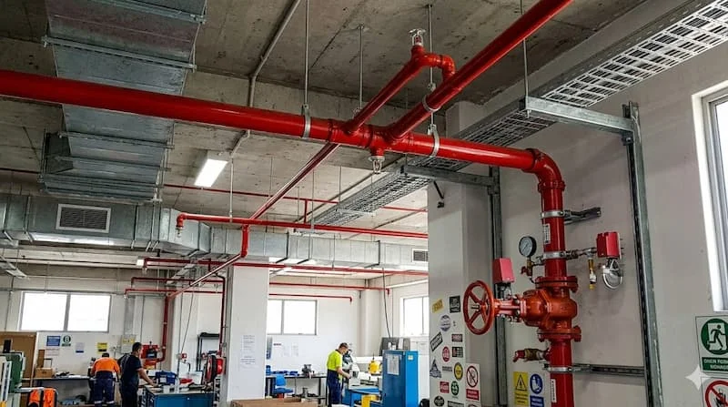 Ảnh tổng thể hệ thống sprinkler