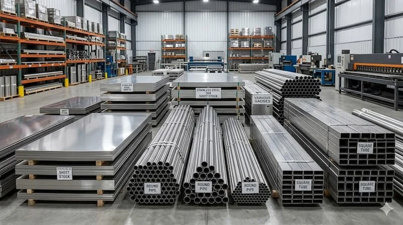 Ảnh inox 304 thực tế (tấm / ống / hộp)