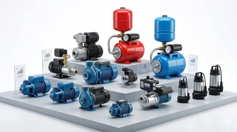 Các loại máy bơm lên bồn