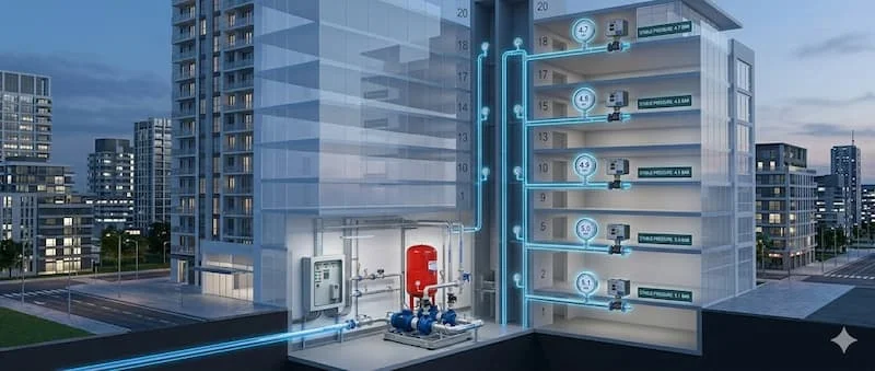 Ứng dụng hệ thống bơm trong các nhà tầng