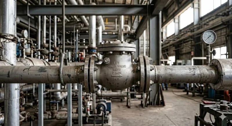 Ảnh ứng dụng thực tế van một chiều 