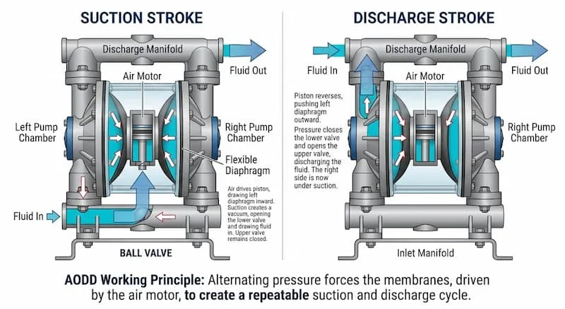 Cấu tạo máy bơm màng