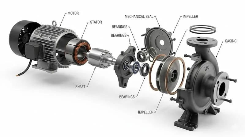Cấu tạo máy bơm nước