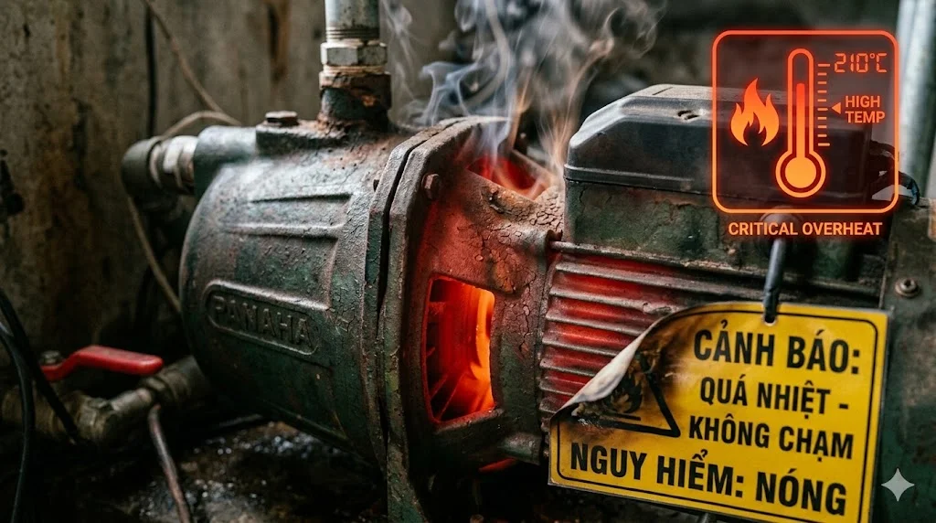 Các nguyên nhân gây nóng máy bơm