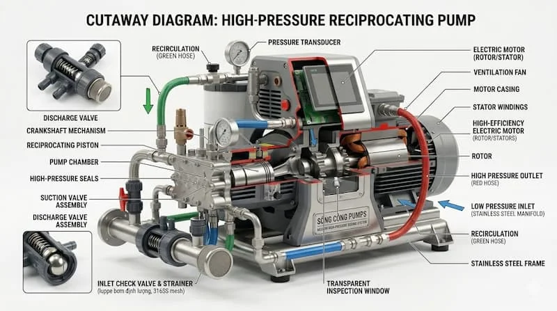 Cấu tạo máy bơm cao áp