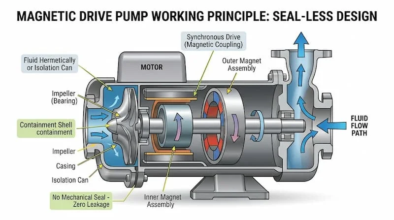 Nguyên lý hoạt động của bơm từ tăng áp