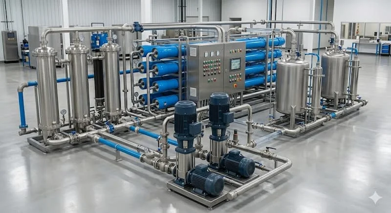 Hệ thống xử lý nước quy mô lớn