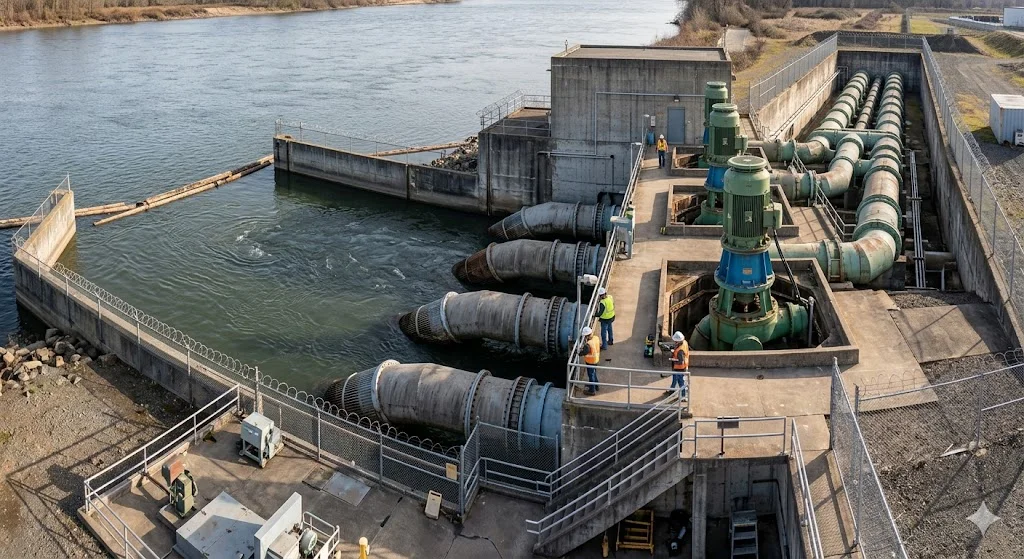 Công trình bơm nước thô