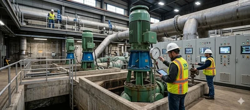 Ảnh trạm máy bơm nước trong nhà máy