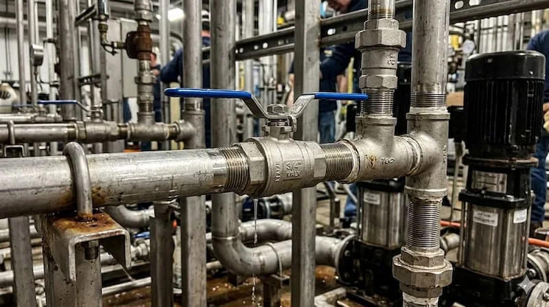 Ảnh ứng dụng thực tế van inox