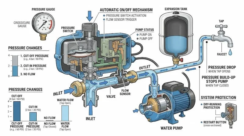 Nguyên lý hoạt động và cấu tạo van tự động