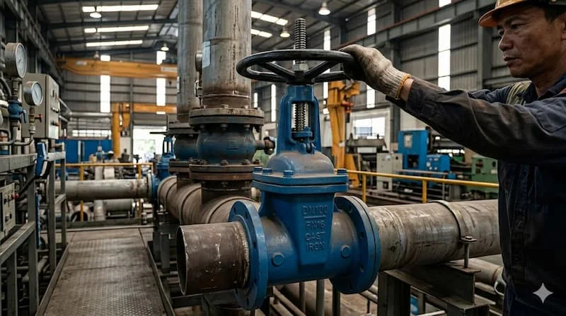 Ảnh ứng dụng thực tế van cổng dn100