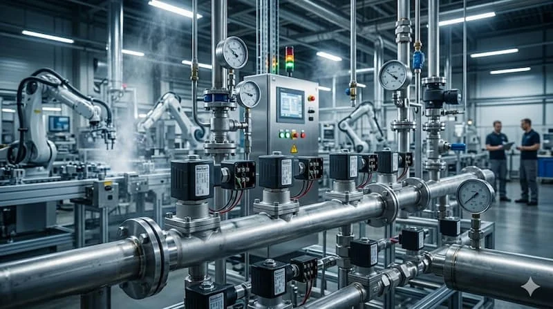 Ảnh ứng dụng thực tế van điện từ