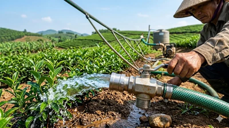 Ảnh ứng dụng thực tế van lấy nước