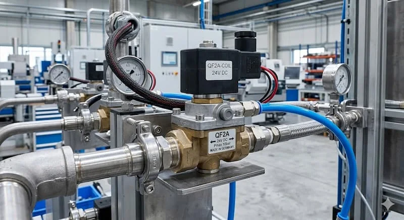 Ảnh lắp đặt van trong hệ thống thực tế