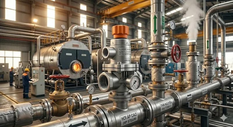 Ảnh ứng dụng thực tế trong hệ thống hơi