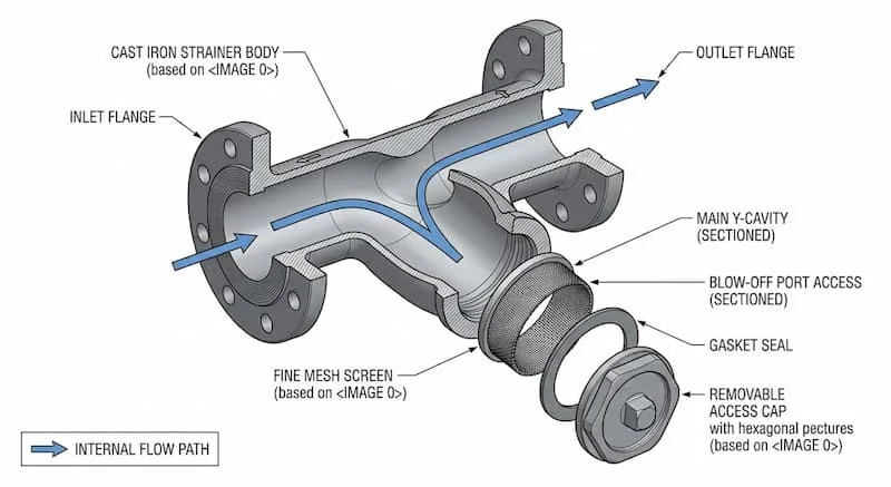 Ảnh cấu tạo y type strainer