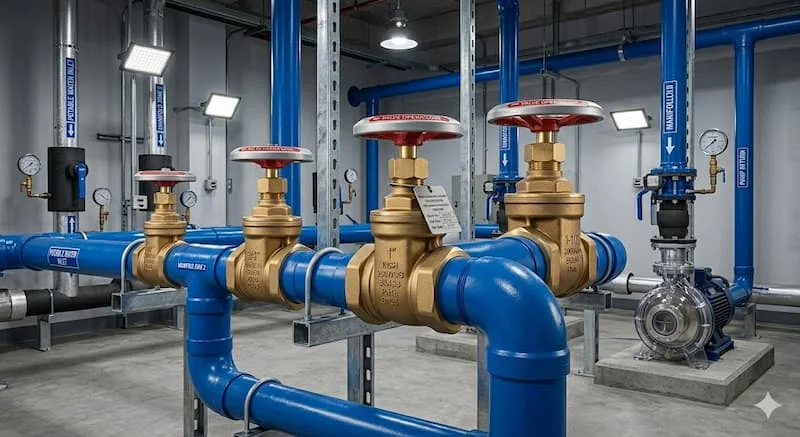 Ảnh ứng dụng thực tế trong hệ thống nước