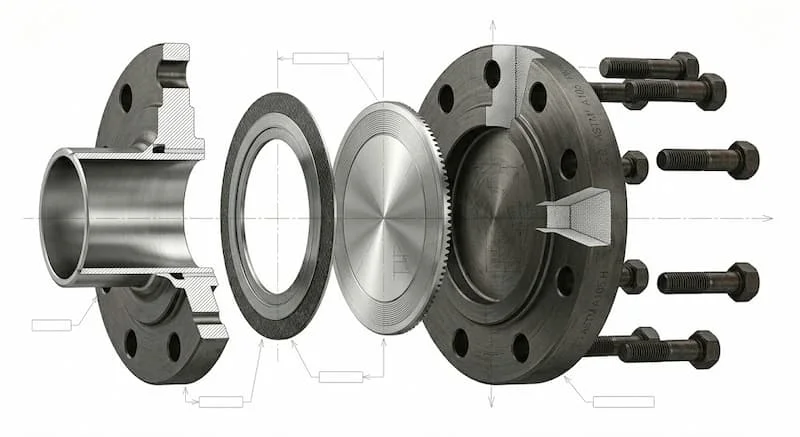 Ảnh cấu tạo kỹ thuật blind flange
