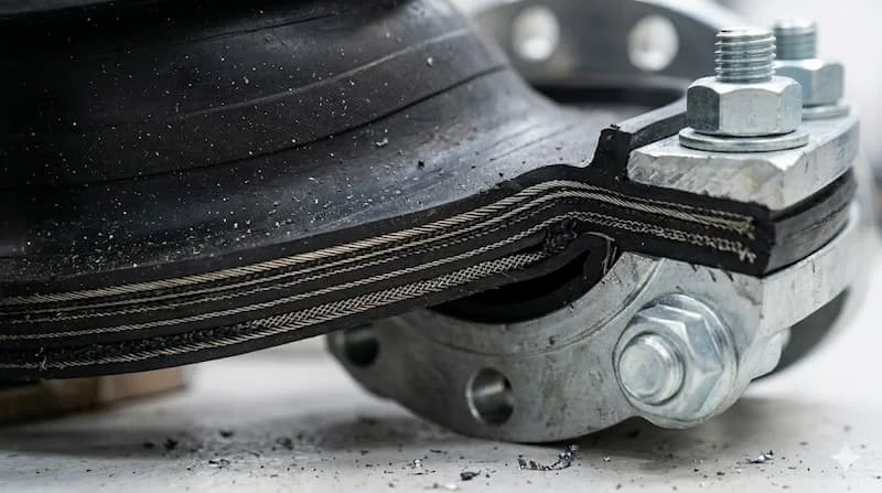 Ảnh cận cảnh cấu tạo khớp nối mềm