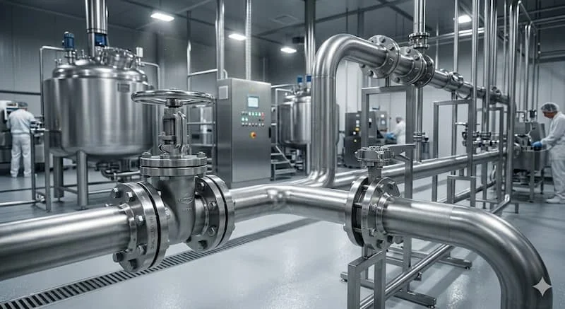 Ảnh ứng dụng thực tế trong hệ thống inox công nghiệp