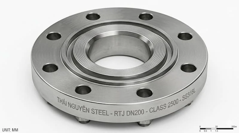 Ảnh sản phẩm RTJ flange nền trắng