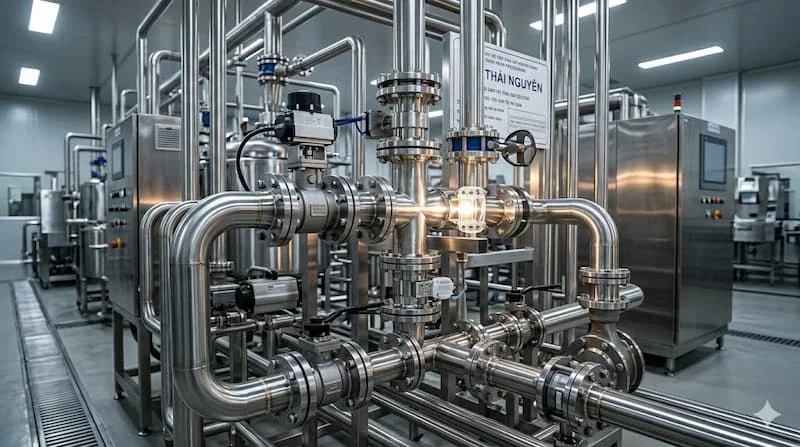 Ống inox 304 trong hệ thống công nghiệp
