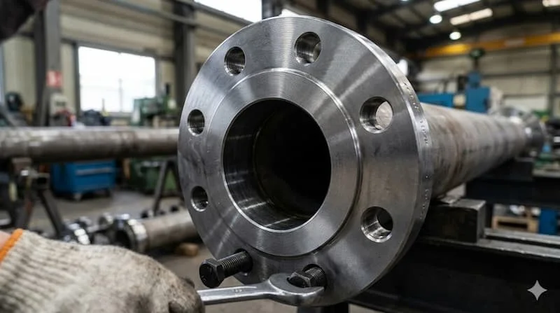 Cận cảnh flange thực tế theo tiêu chuẩn